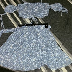 Shein two piece floral set